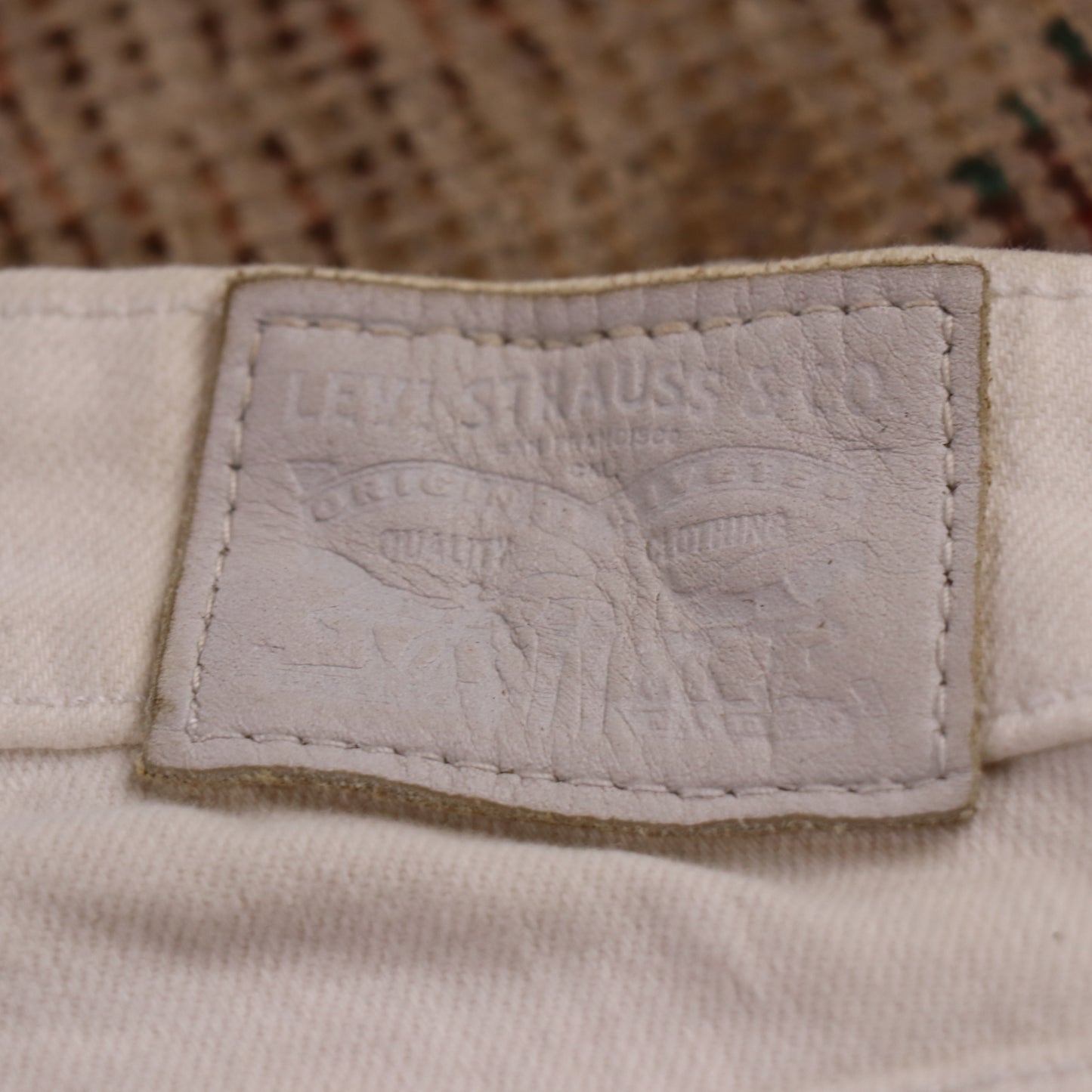 Levi's 712 W26 L31 White Denim Jeans