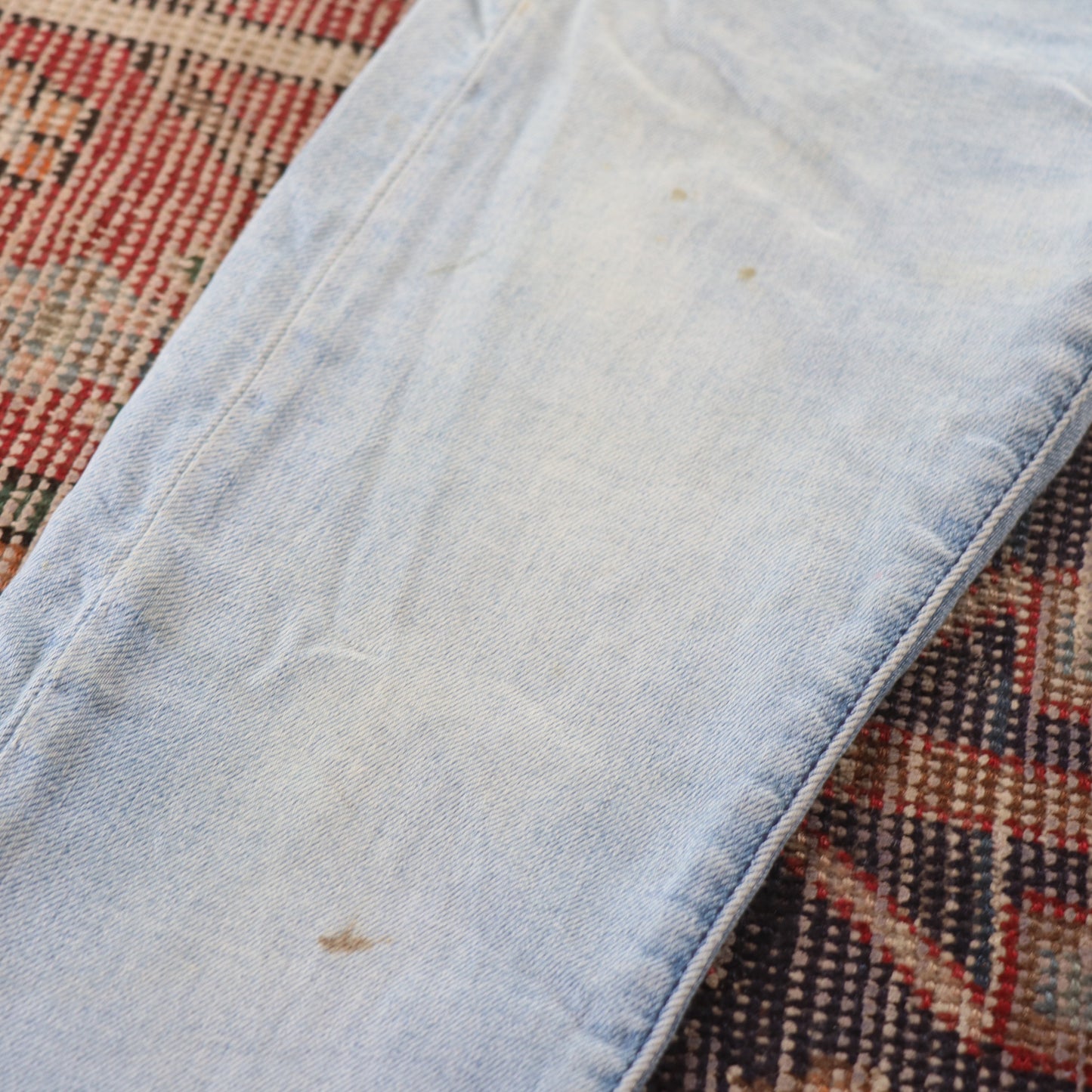 Levi's 519 Red Tab W28 L30 Slim Straight Blue Denim Jeans