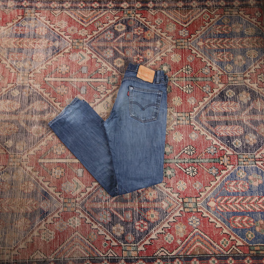 Levi's 513 W30 L30 Straight Leg Slim Fit Blue Denim Jeans