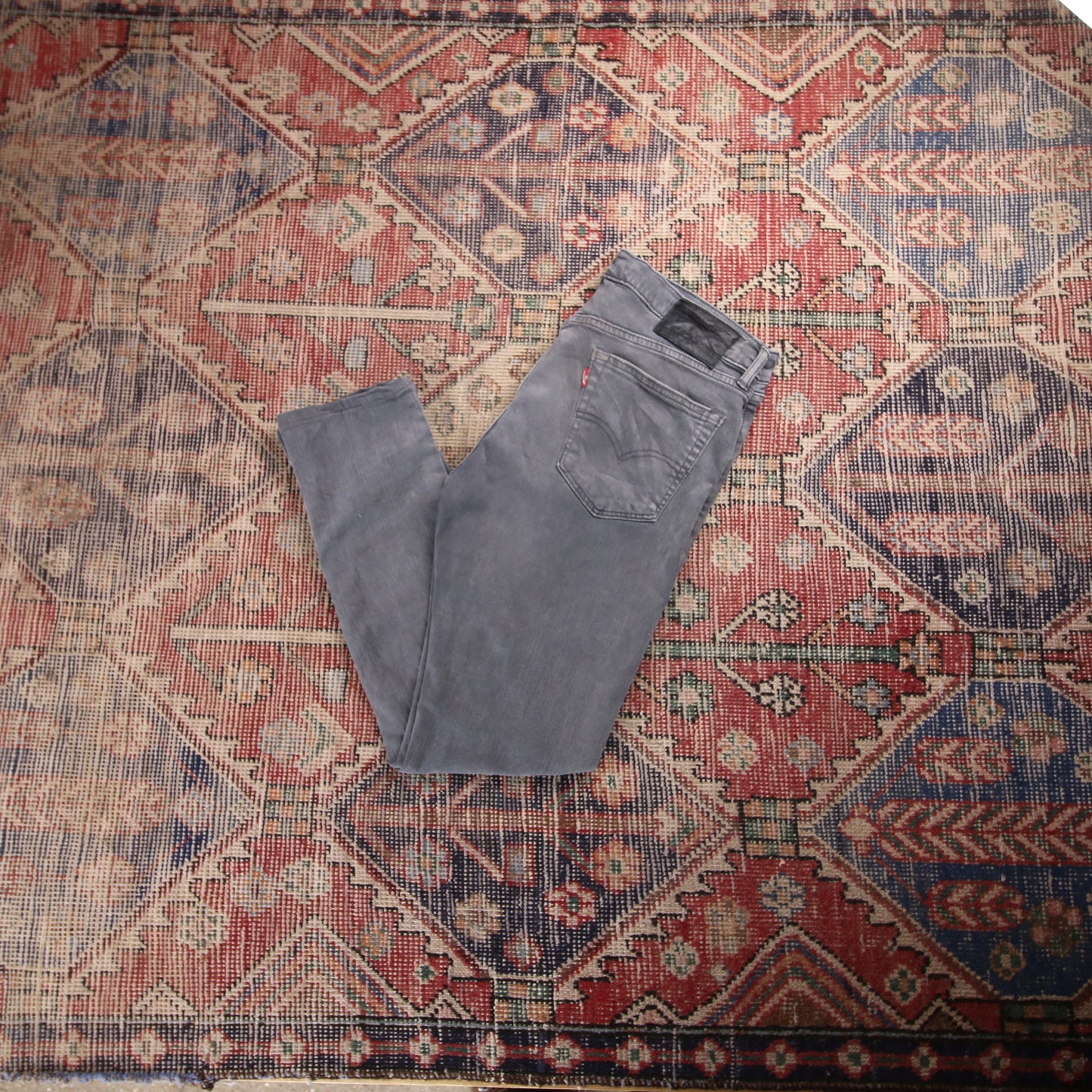 Levi's W32 L27 Cargo Beige Cotton Blend Trousers