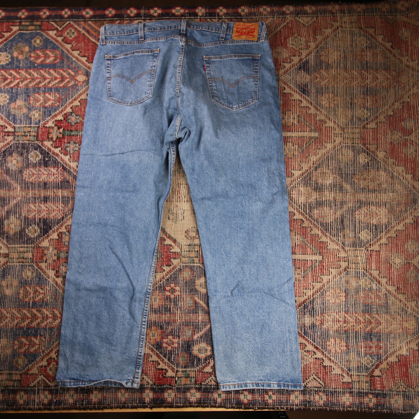 Levi's 505 W40 L29 Straight Leg Regular Fit Blue Denim Jeans