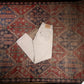 Levi's Black Tab W28 L30 Straight Leg Classic Ripped Style Beige Denim Jeans