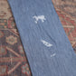 Wrangler W38 L33 Straight Leg Relaxed Fit Blue Denim Jeans