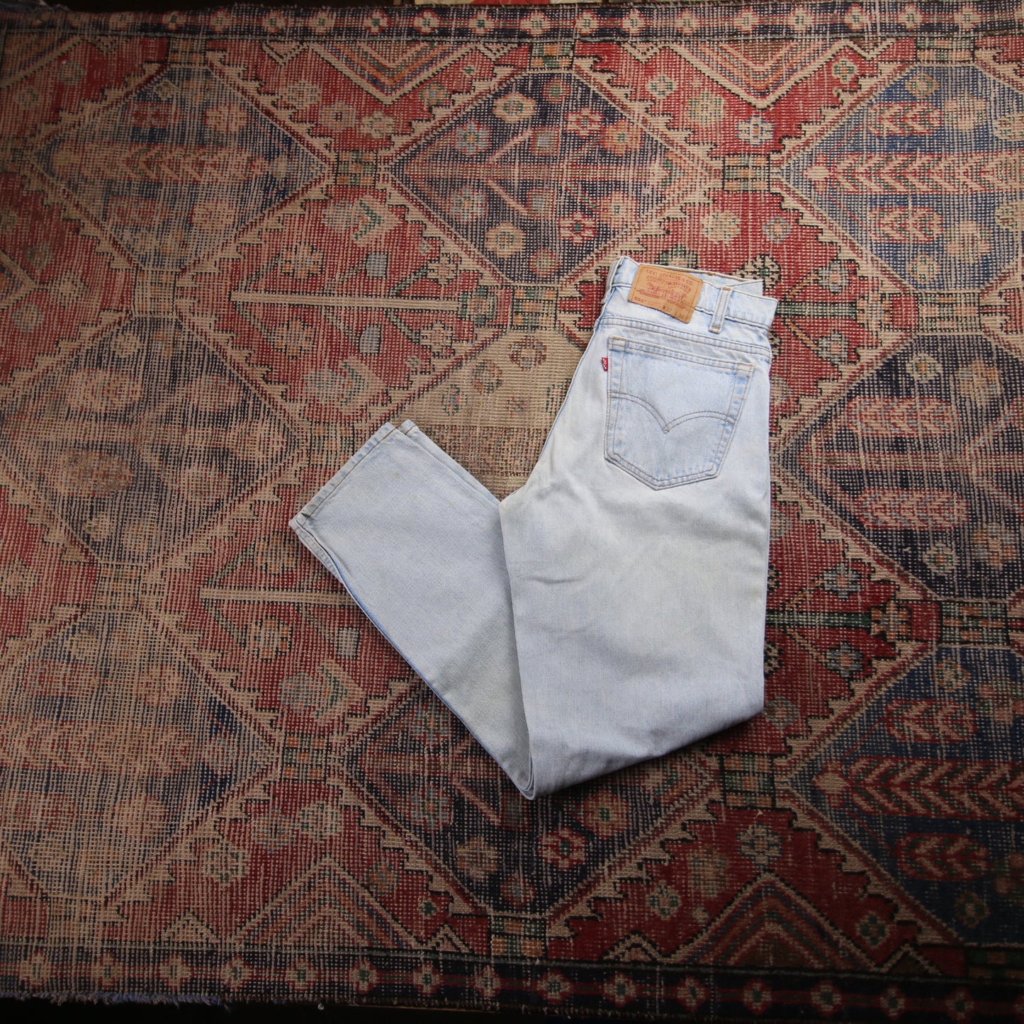 Levi's 550 W30 L30 Tapered Leg Relaxed Fit Blue Denim Jeans