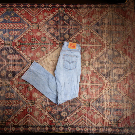 Levi's 514 W26 L28 Straight Leg Blue Denim Jeans