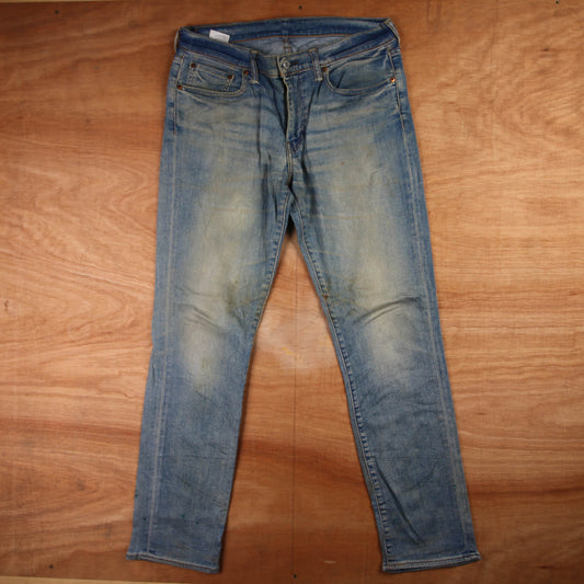 Levi's 511 Red Tab W34 L31 Slim Fit Blue Denim Jeans