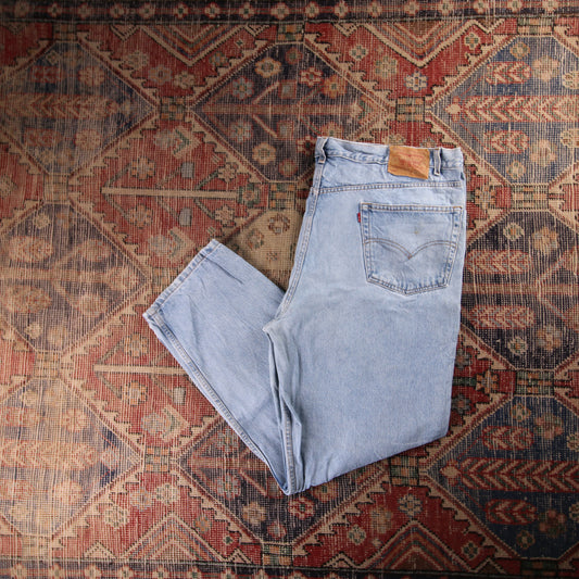 Levi's 550 Red Tab W32 L32 Tapered Leg Relaxed Fit Blue Denim Jeans