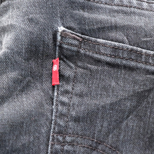 Levi's W36 L30 Straight :Leg Black Denim Jeans