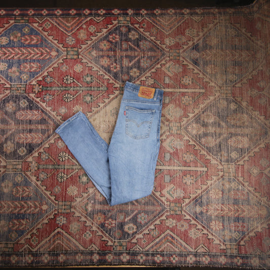 Levi's 512 W28 L29 Tapered Leg Slim Fit Blue Denim Jeans