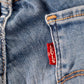 Levi's 721 Red Tab W26 L30 Skinny Classic Ripped Style Blue Denim Jeans