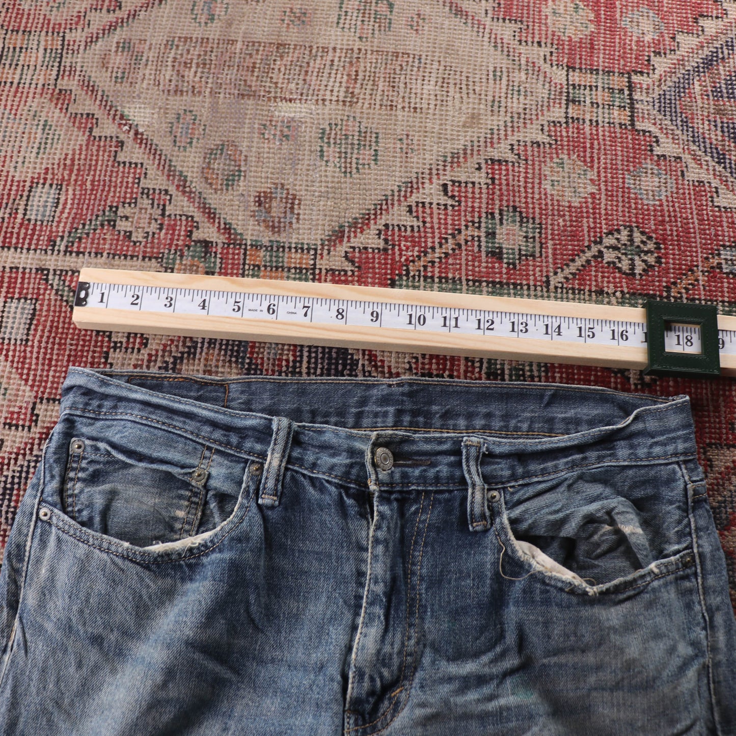 Levi's 501 Red Tab W36 L31 Original Fit Blue Denim Jeans