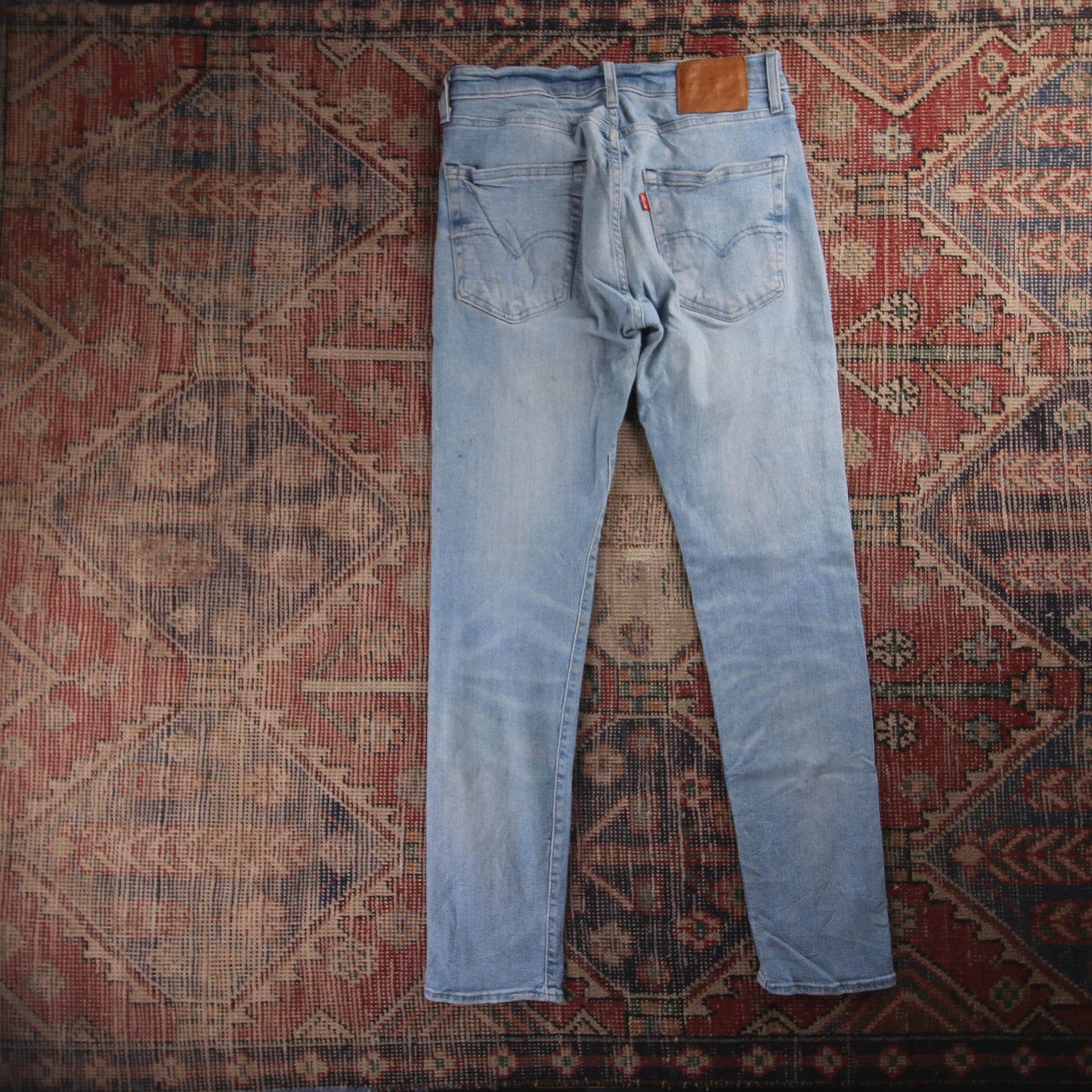 Levi's 512 Red Tab W28 L30 Tapered Leg Slim Fit Blue Denim Jeans