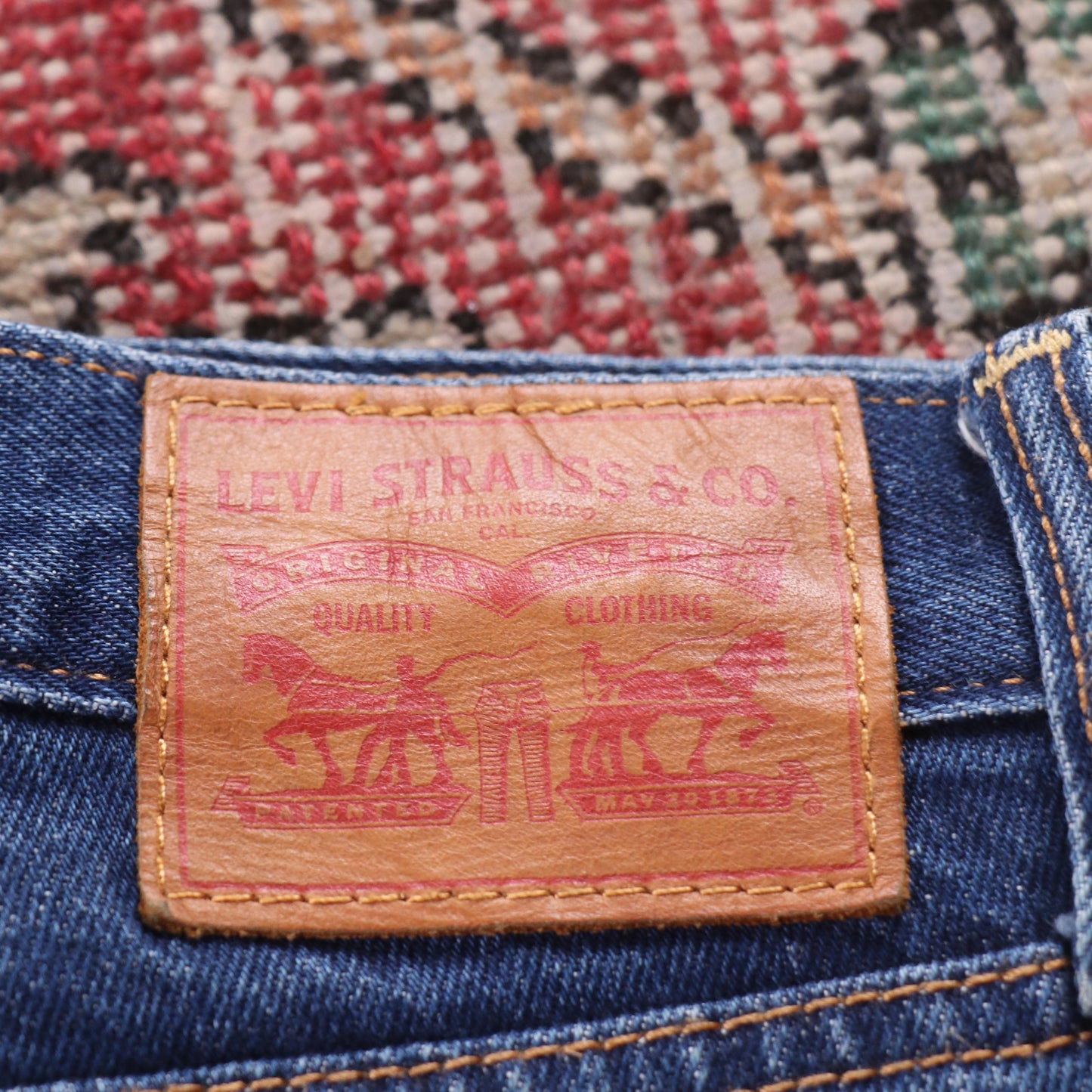 Levi's W28 L27 Tapered Leg Blue Denim Jeans