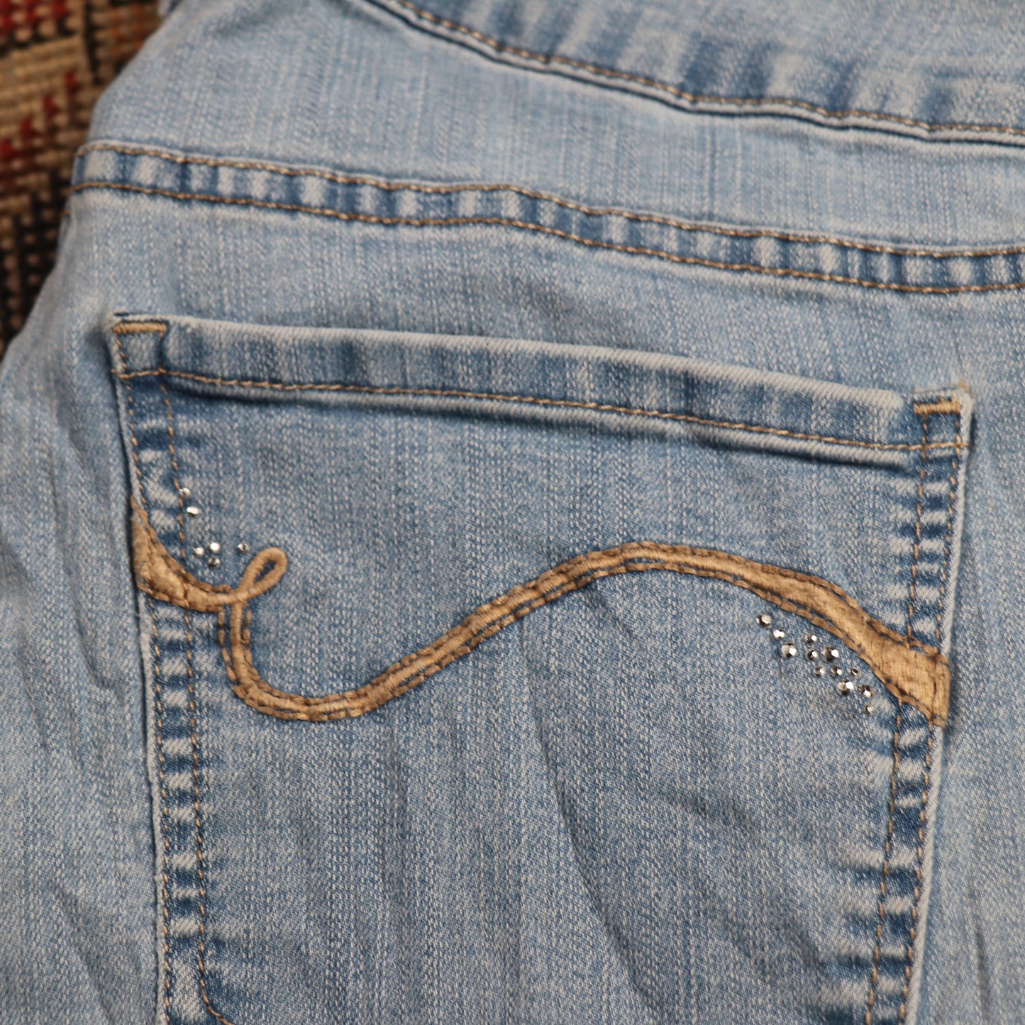 Lee W32 L28 Flared Blue Denim Jeans