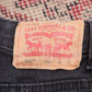Levi's 502 W26 L26 Tapered Leg Regular Fit Black Denim Jeans