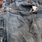 Wrangler W34 L31 Straight Leg Slim Fit Classic Ripped Style Blue Denim Jeans