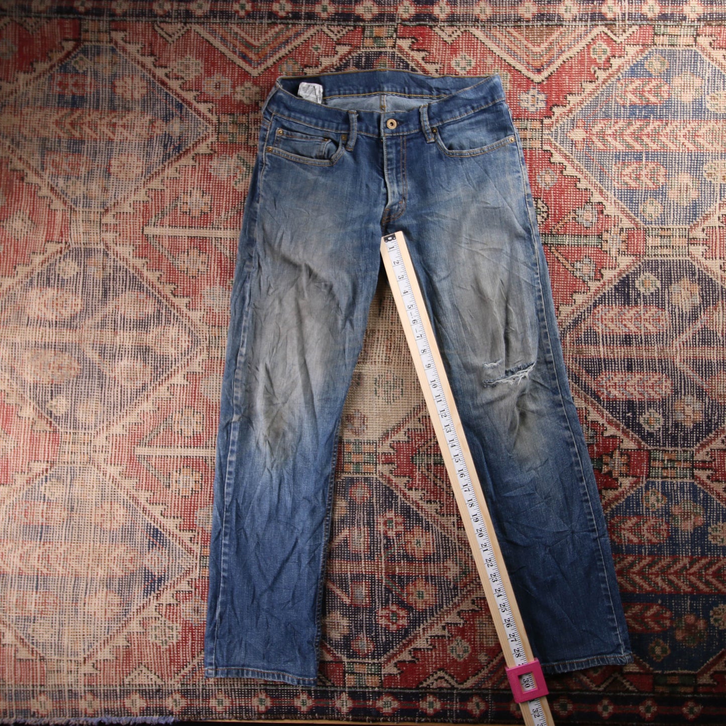 Levi's Red Tab W32 L29 Straight Leg Blue Denim Jeans