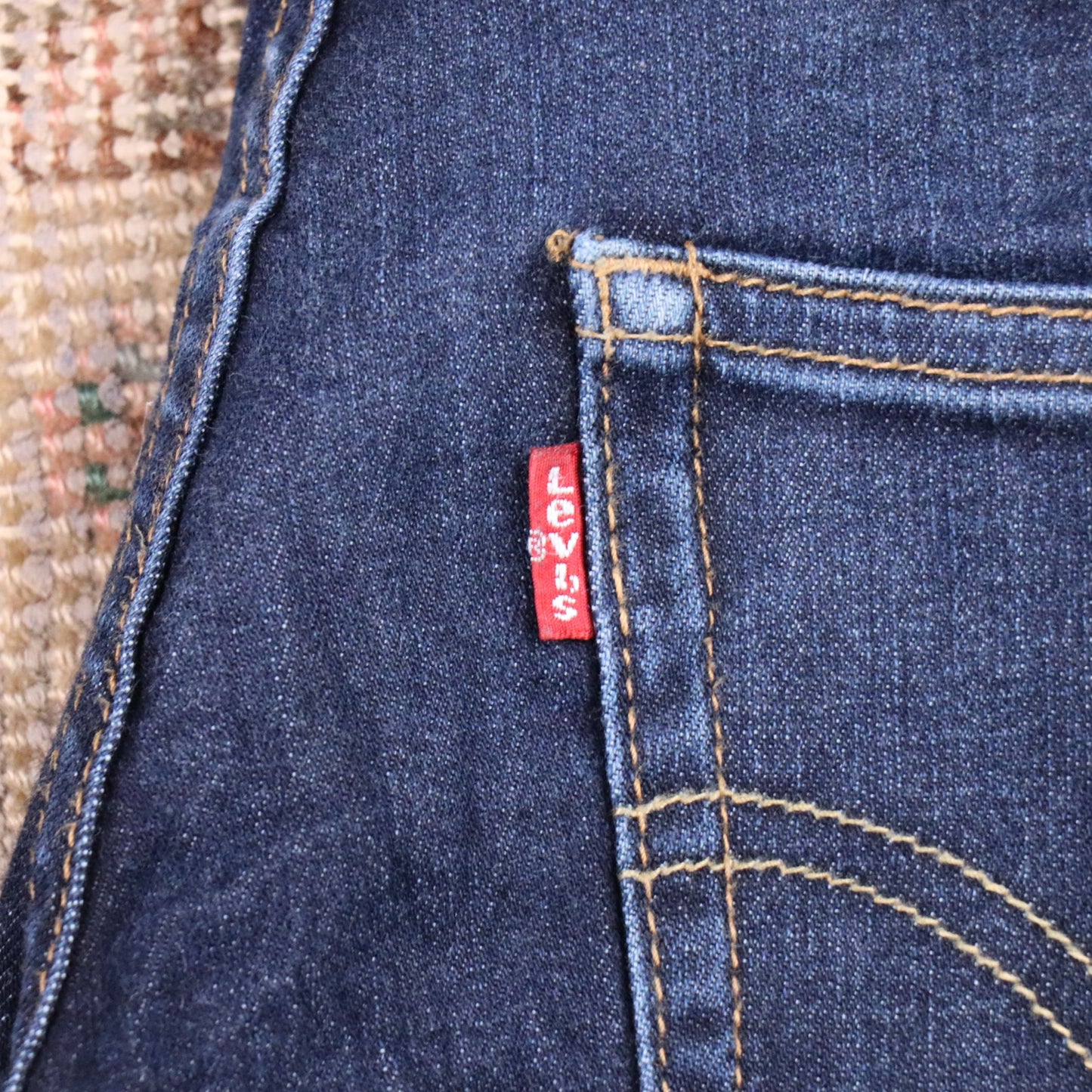 Levi's W24 L24 Straight Leg Classic Ripped Style Blue Denim Jeans
