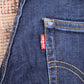 Levi's W24 L24 Straight Leg Classic Ripped Style Blue Denim Jeans