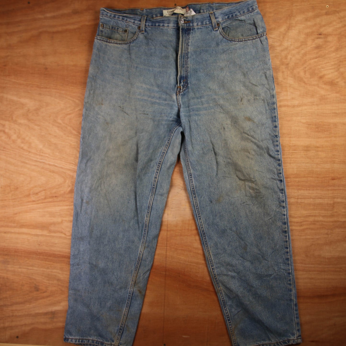 Levi's 502 Red Tab W30 L29 Tapered Leg Regular Fit Blue Denim Jeans