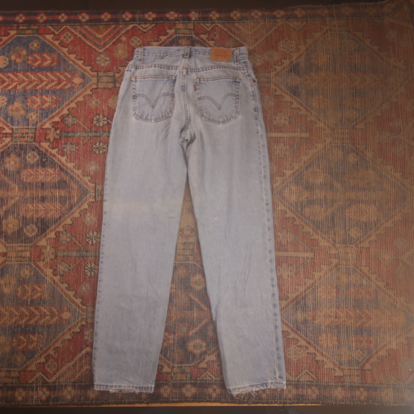 Levi's 550 W28 L30 Tapered Leg Relaxed Fit Blue Denim Jeans