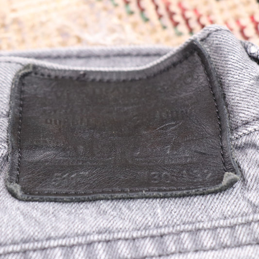 Levi's 511 W30 L32 Slim Fit Classic Ripped Style Grey Denim Jeans
