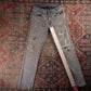 Levi's Red Tab W32 L33 Slim-Straight Classic Ripped Style Grey Denim Jeans