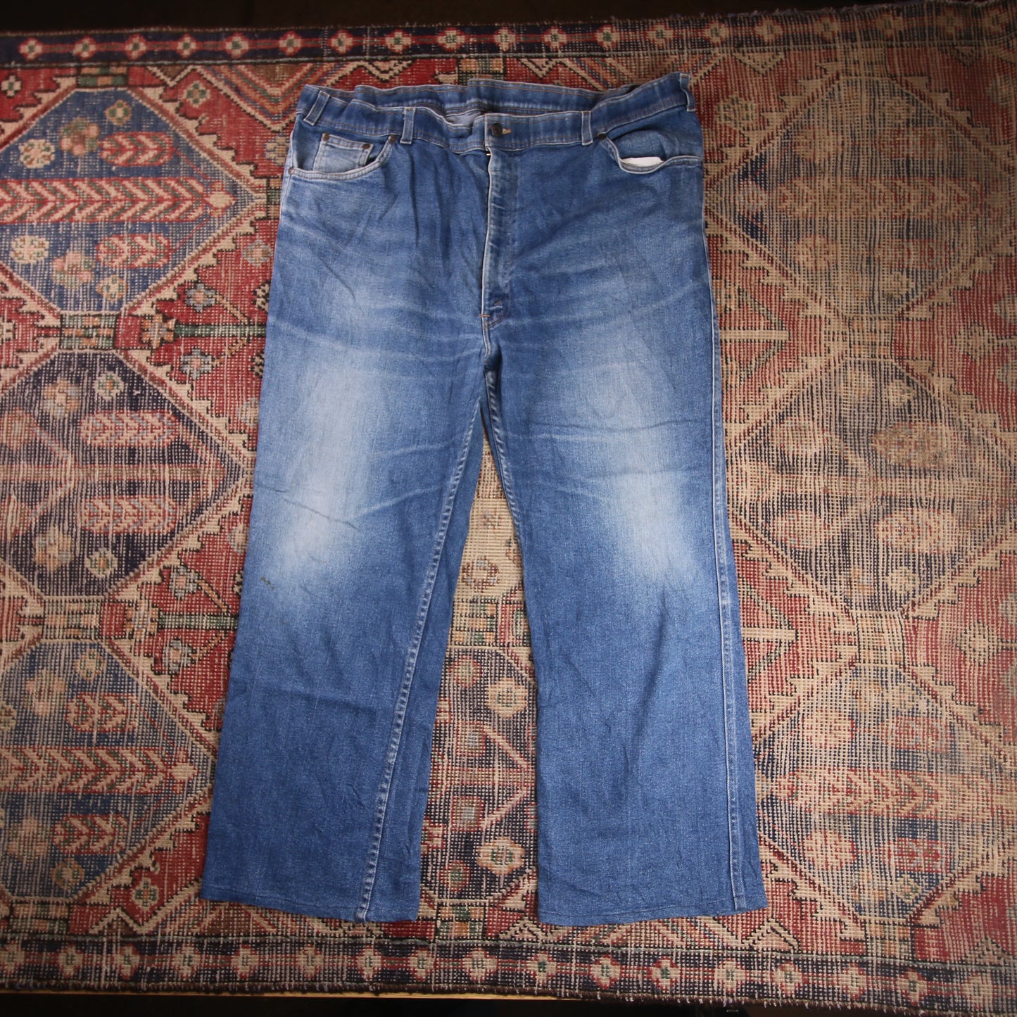 Levi's Orange Tab W42 L26 Bootcut Relaxed Fit Blue Denim Jeans
