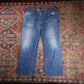 Levi's Orange Tab W42 L26 Bootcut Relaxed Fit Blue Denim Jeans