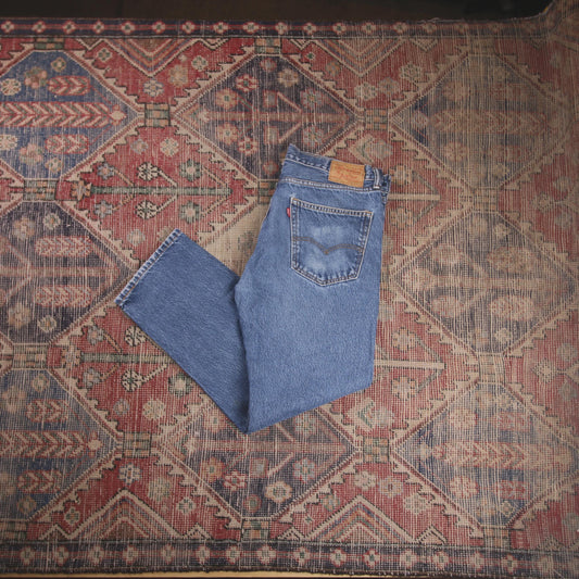 Levi's 505 W36 L28 Straight Leg Regular Fit Blue Denim Jeans