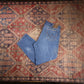 Wrangler W38 L30 Straight Leg Relaxed Fit Blue Denim Jeans