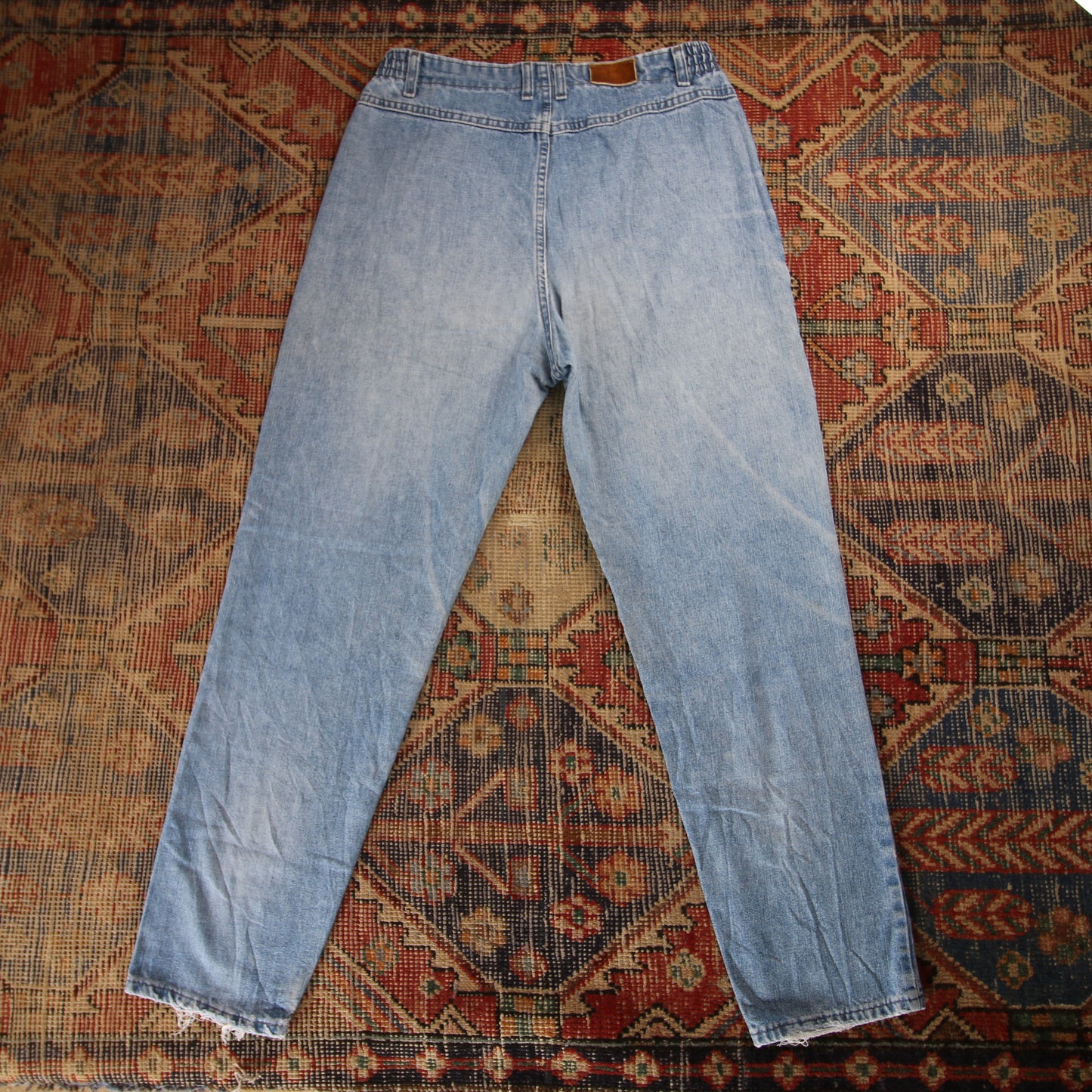 Lee W30 L30 Tapered Leg Loose Fit Classic Ripped Style Blue Denim Jeans