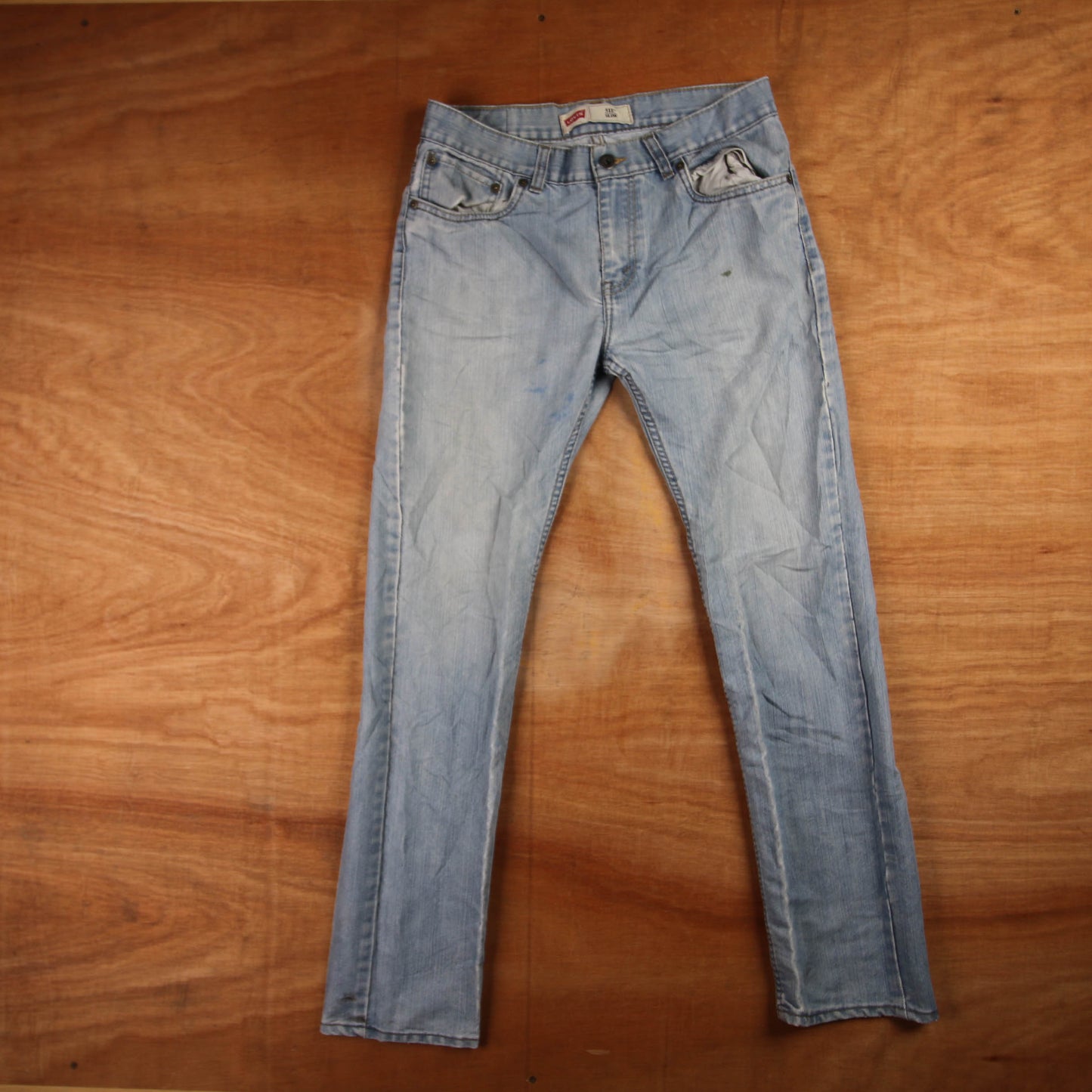 Levi's 511 Red Tab W30 L29 Slim Fit Blue Denim Jeans