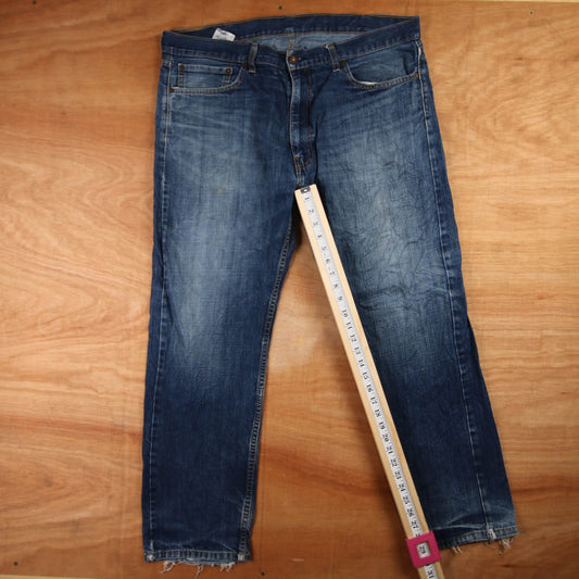 Levi's 505 Red Tab W40 L29 Straight Leg Regular Fit Blue Denim Jeans
