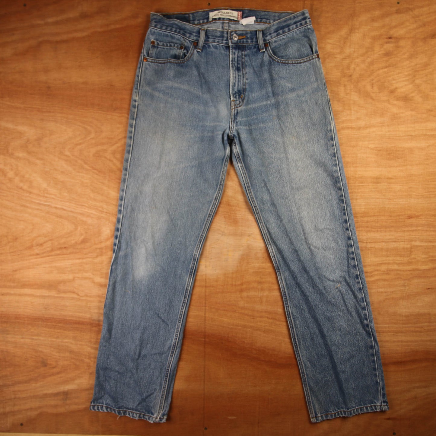 Levi's 501 Red Tab W34 L31 Original Fit Blue Denim Jeans