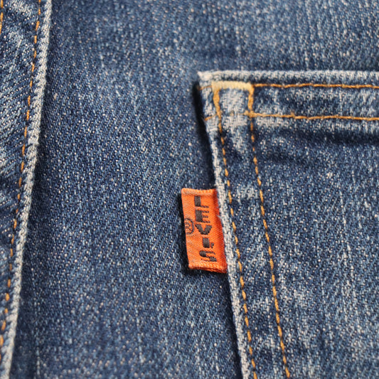 Levi's 505 Red Tab W30 L28 Straight Leg Regular Fit Blue Denim Jeans