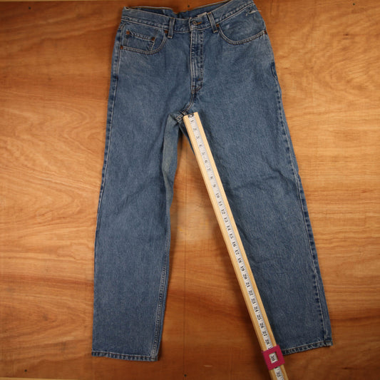 Levi's 550 Red Tab W34 L30 Tapered Leg Relaxed Fit Blue Denim Jeans