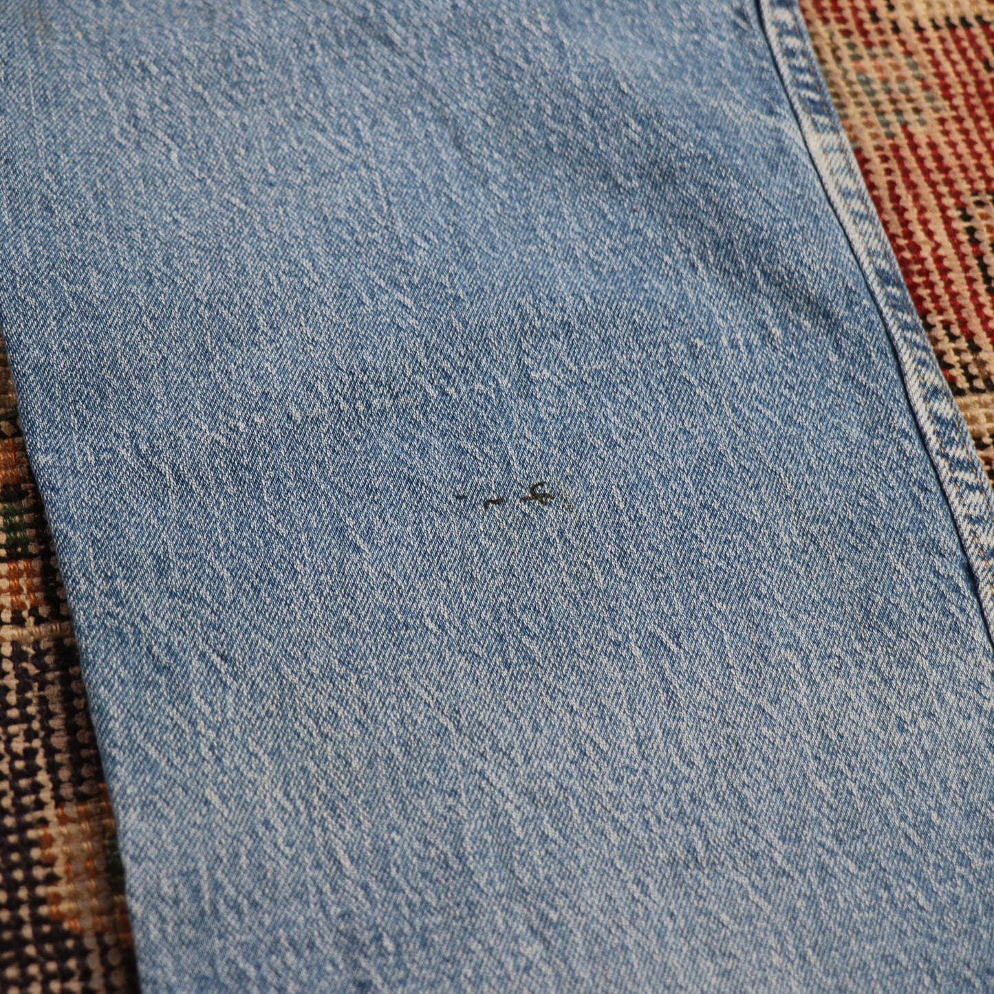 Wrangler W34 L30 Straight Leg Loose Fit Blue Denim Jeans