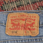 Levi's 508 W30 L30 Tapered Leg Regular Fit Classic Ripped Style Blue Denim Jeans