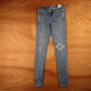 Levi's 711 Red Tab W26 L30 Skinny Classic Ripped Style Blue Denim Jeans
