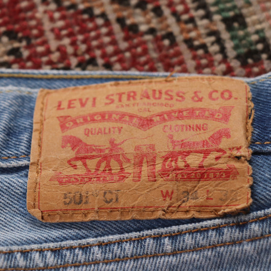Levi's 501 W36 L30 Original Fit Blue Denim Jeans