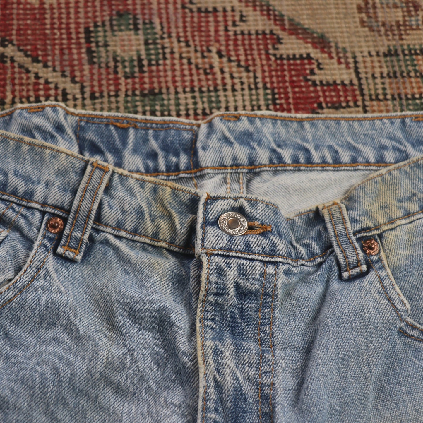Levi's W34 L30 Tapered Leg Relaxed Fit Blue Denim Jeans