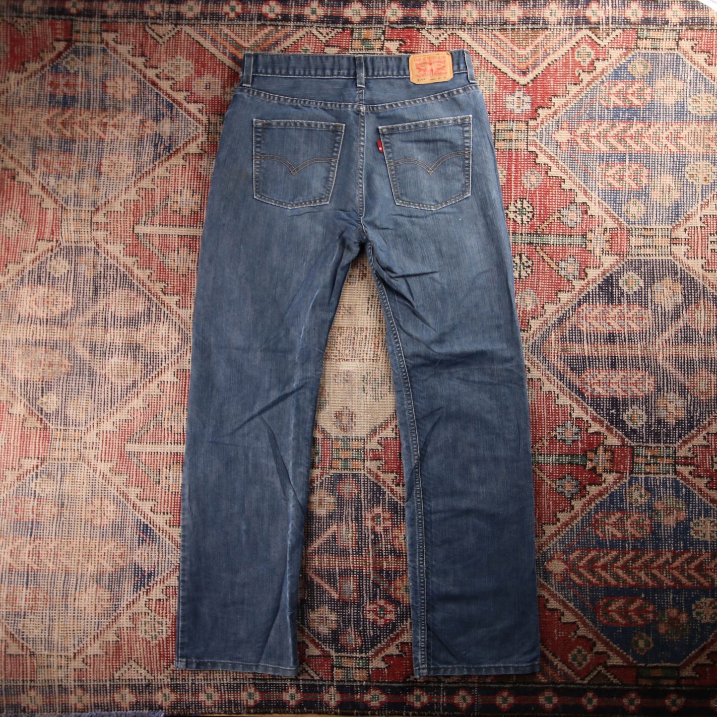 Levi's 514 Red Tab W30 L30 Straight Leg Blue Denim Jeans