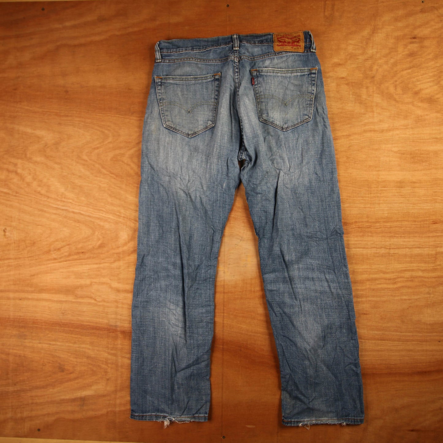 Levi's 505 Red Tab W32 L28 Straight Leg Regular Fit Blue Denim Jeans