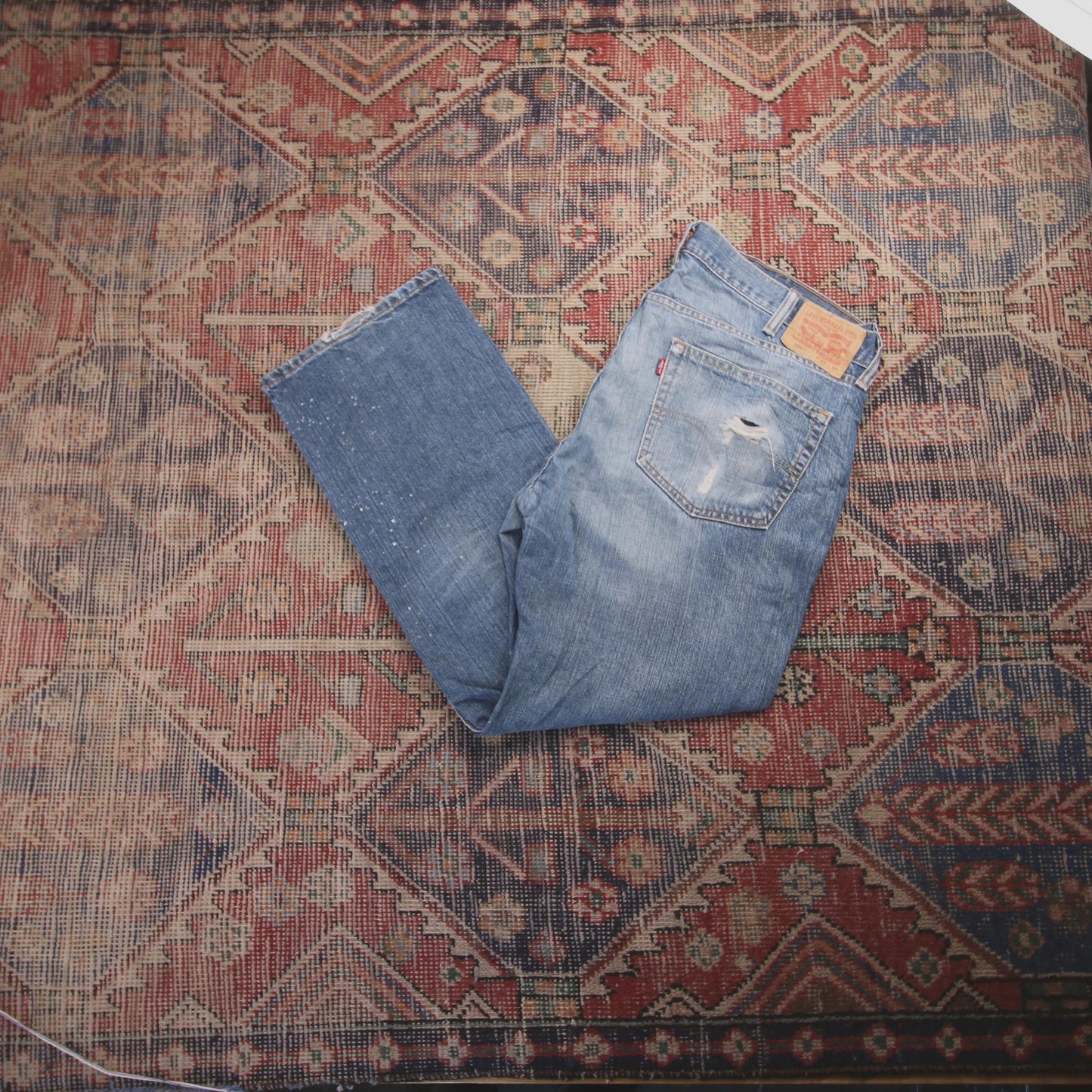 Levi's 559 W40 L29 Straight Leg Relaxed Fit Blue Denim Jeans