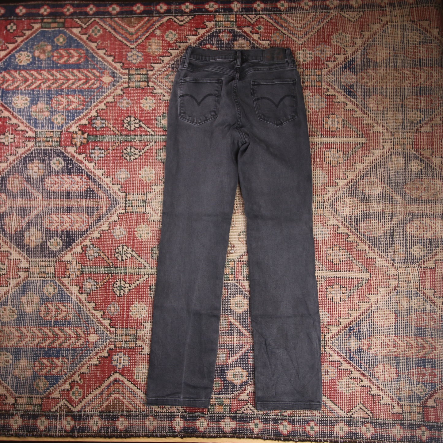 Levi's 721 W26 L28 Skinny Black Denim Jeans