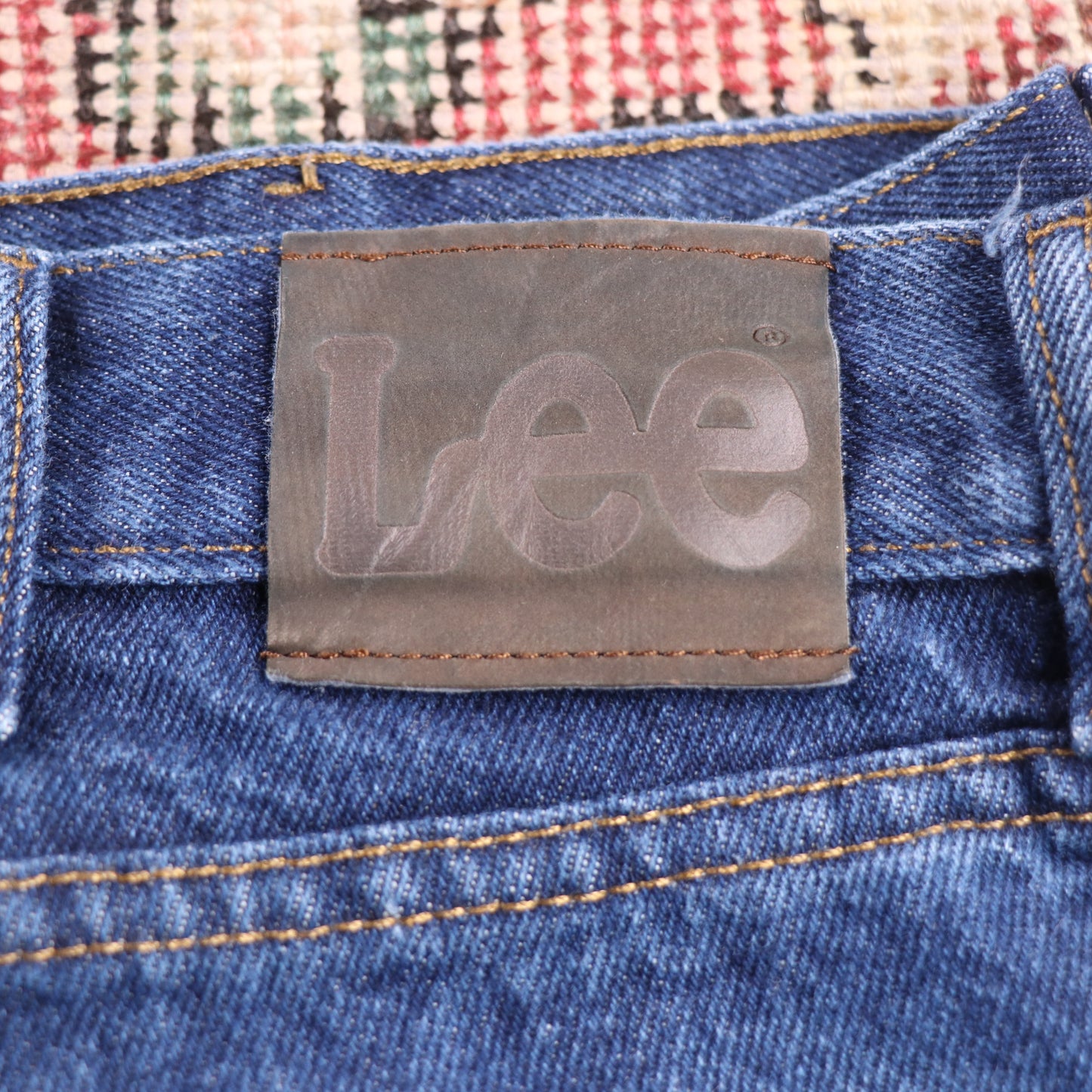 Lee W42 L30 Straight Leg Relaxed Fit Blue Denim Jeans