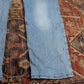 Lee W34 L28 Straight Leg Slim Fit Blue Denim Jeans