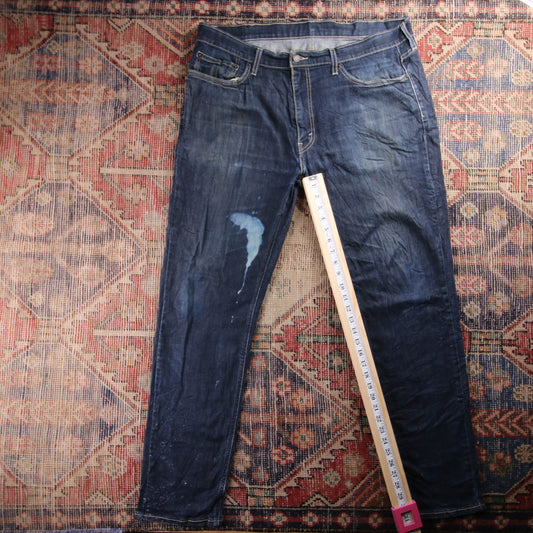 Levi's 301 Red Tab W34 L31 Slim Blue Denim Jeans