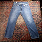 Levi's W36 L30 Straight Leg Loose Fit Blue Denim Jeans